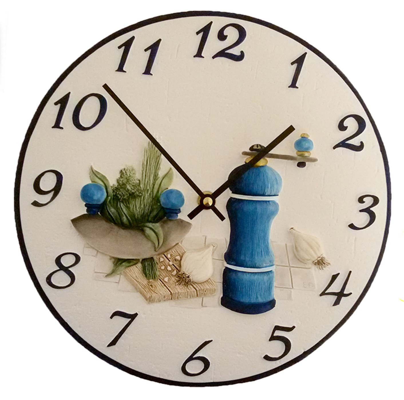 Kücheuhr Pfeffermühle blau - Terrastudio Modell: 00.2401