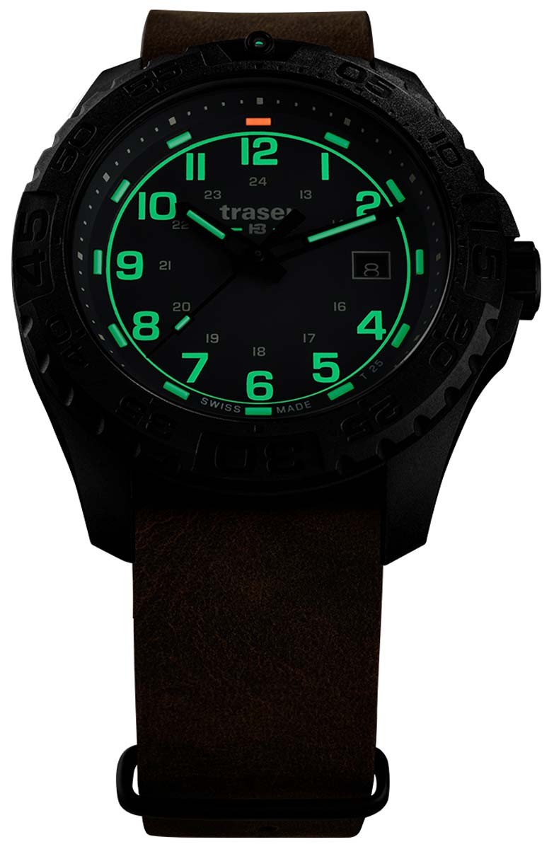 Traser P96 Outdoor Pioneer Evolution Petrol 109040 Herren Uhr • Saphirglas • Trigalight-Technologie