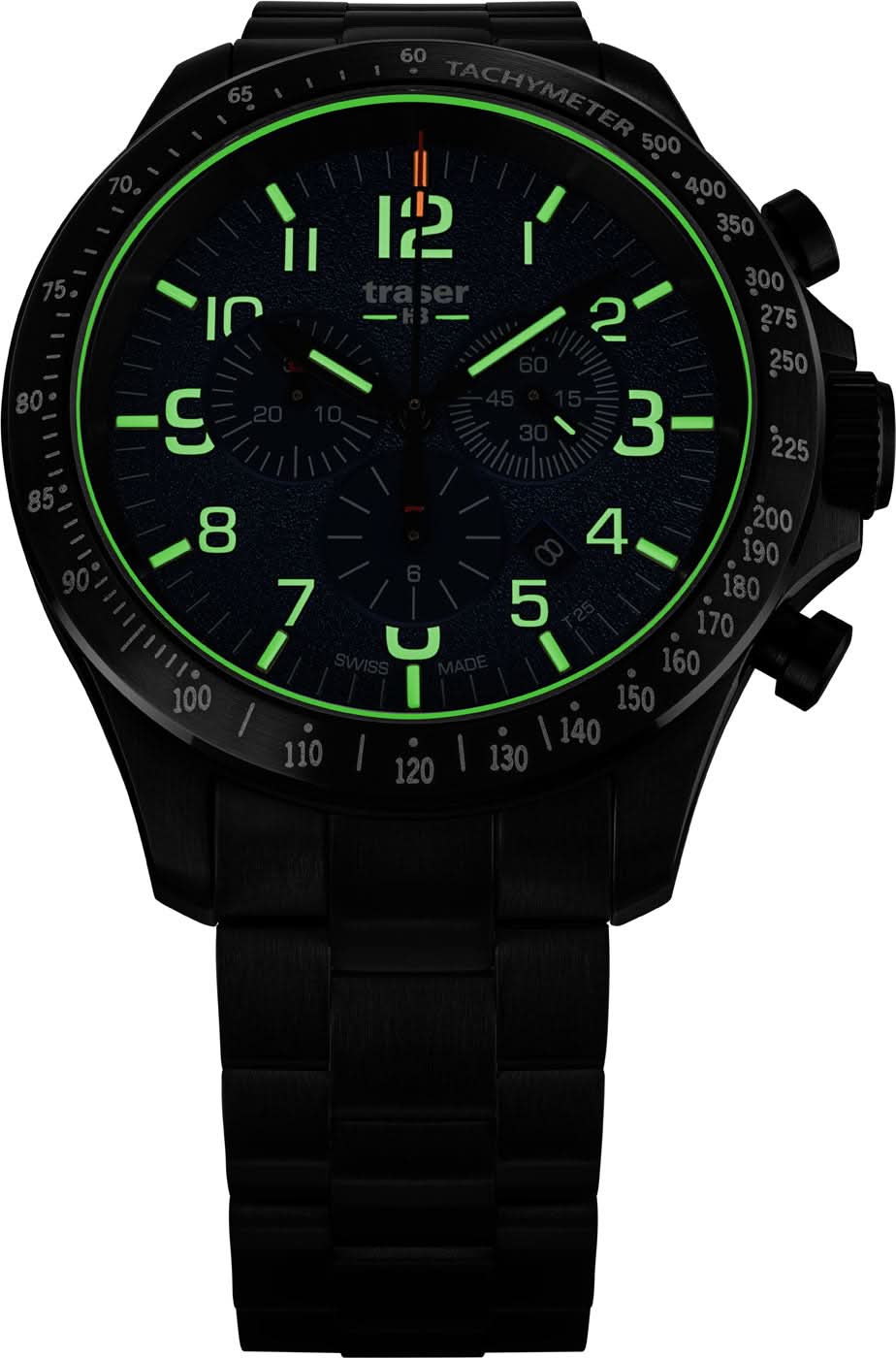 Traser P67 109462 Herrenuhr • H3-Tritium Leuchttechnologie • Swiss Made