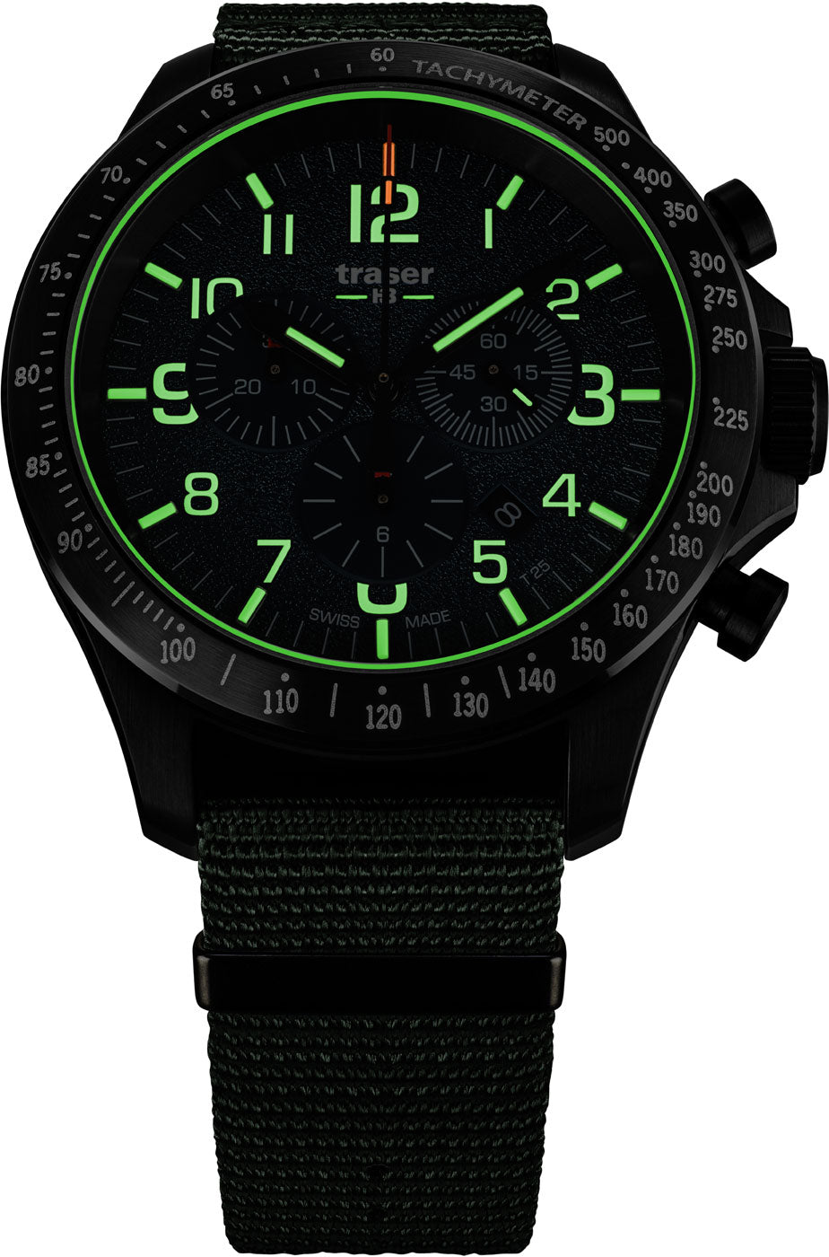 Traser P67 Officer Pro Chronograph 109463 Herren Uhr • Swiss Made Quarz Chrono • Saphirglas