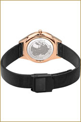 Bering Ultra Slim 17031-162 Damenuhr • Kratzfestes Saphirglas • Feines Milanaise-Armband