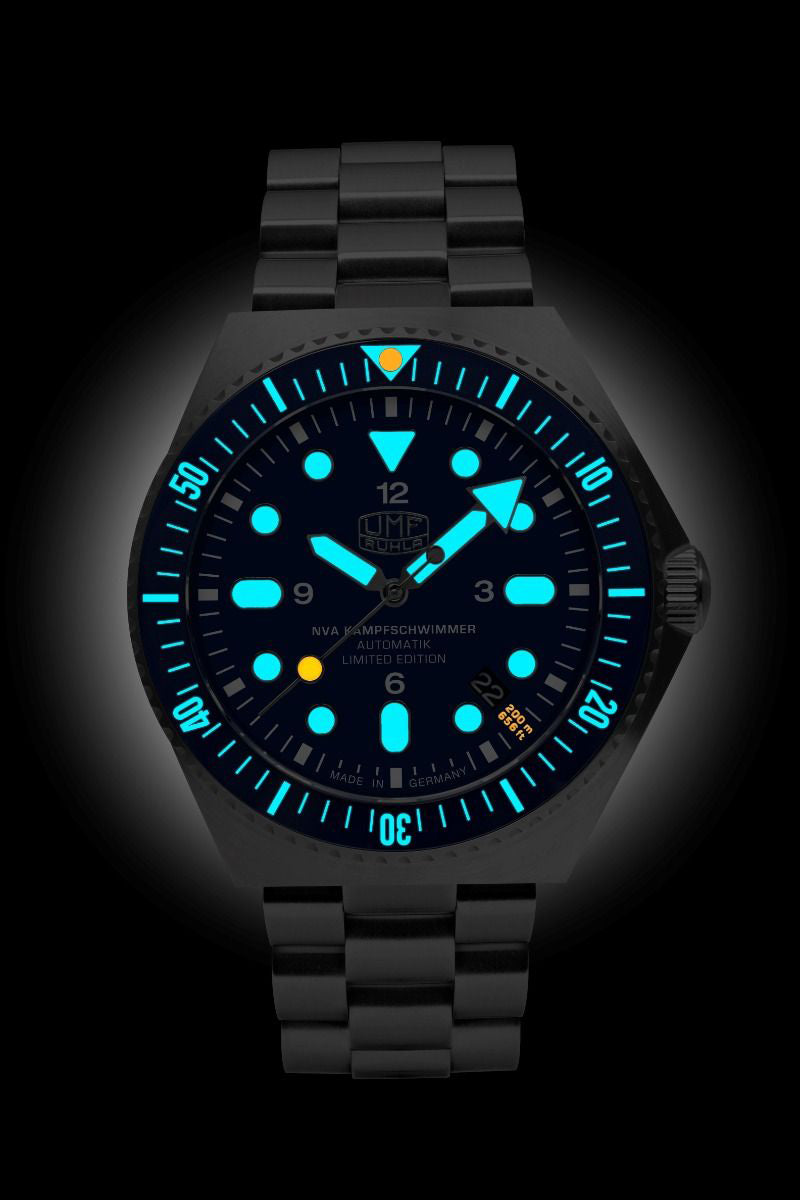 UMF Ruhla NVA Kampfschwimmer 1928M-3 Herrenuhr • Made in Germany • Saphirglas