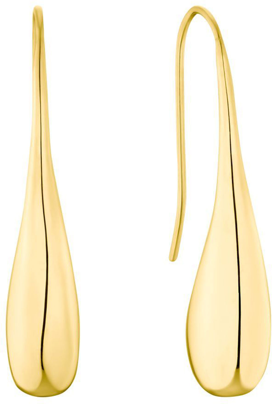 Large Teardrop Drop Earrings Stainless Steel s.Oliver Jewelry 2035765