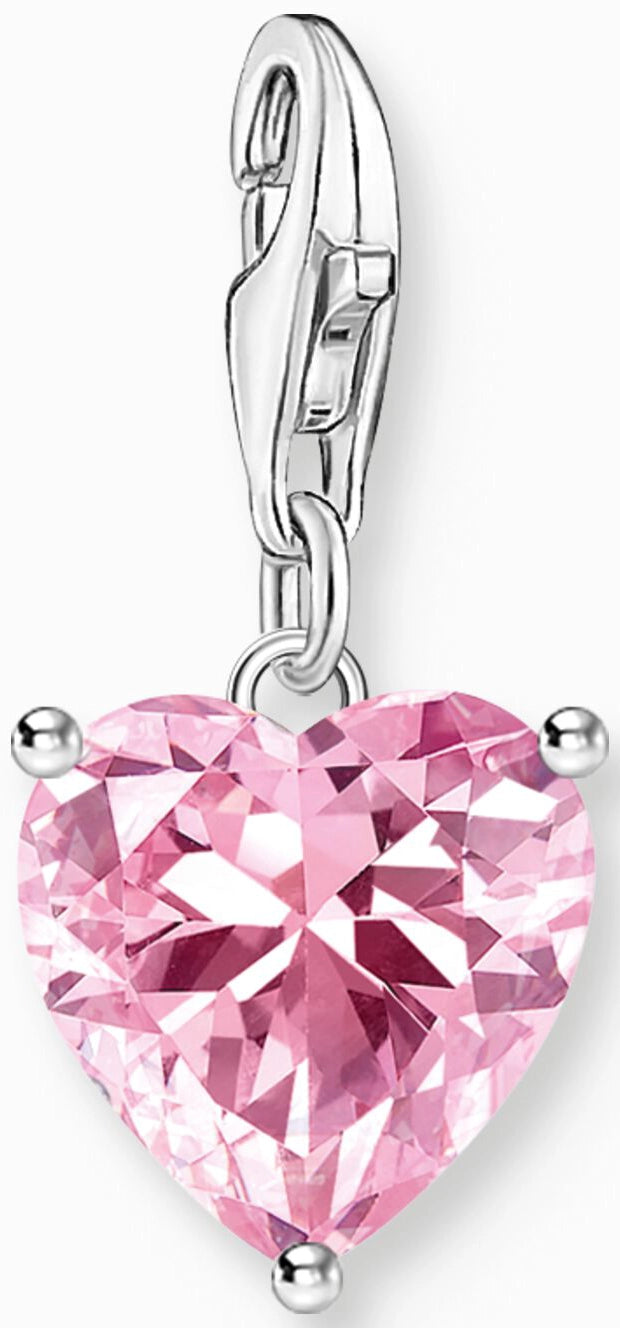 Thomas Sabo Charm Anhänger Modell: 2205-051-9 Herz aus pinkem Zirkoniastein - 925 Sterlingsilber #1