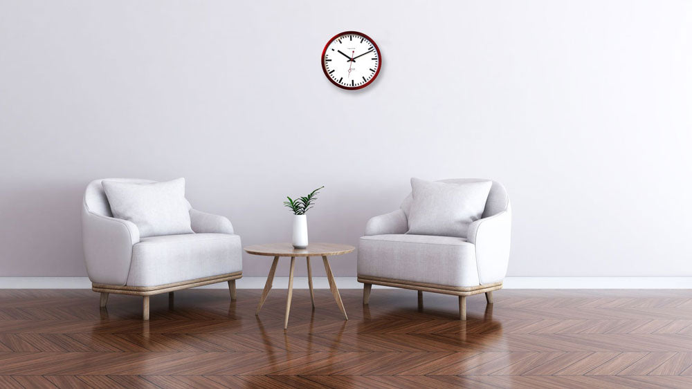 Hermle Wall Clock 30x30x5 cm Stainless Steel • Modern Design • Precise Quartz Movement