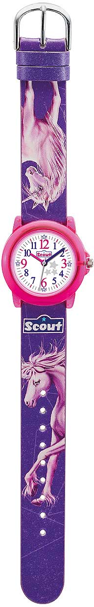 Scout Crystal 305.023 Girls' Watch • Precise quartz movement • Washable textile strap