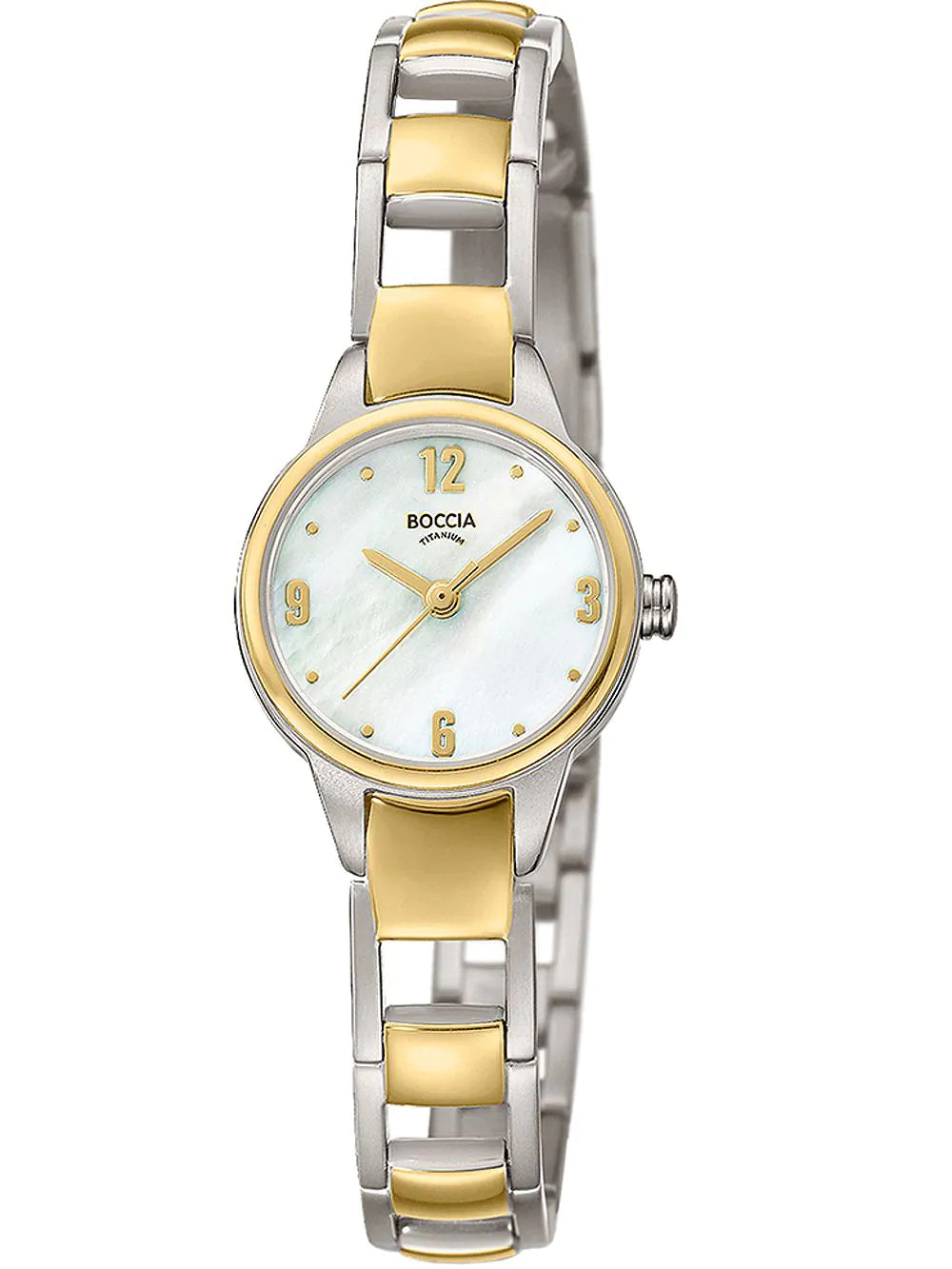 Boccia 3277-02 Women's Watch • Skin-friendly pure titanium • Bicolor look