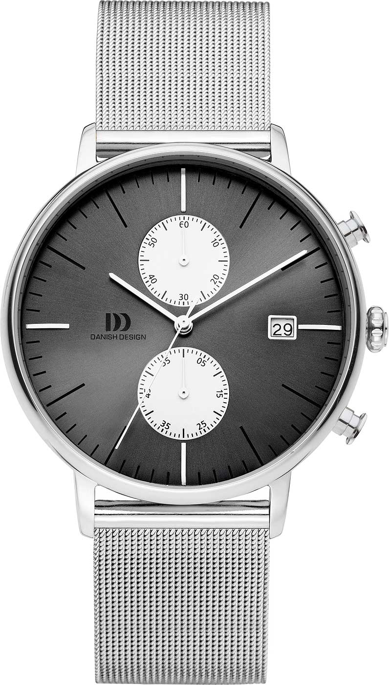 Danish Design 3314629 Herren Uhr • Chronograph • Milanaise-Armband
