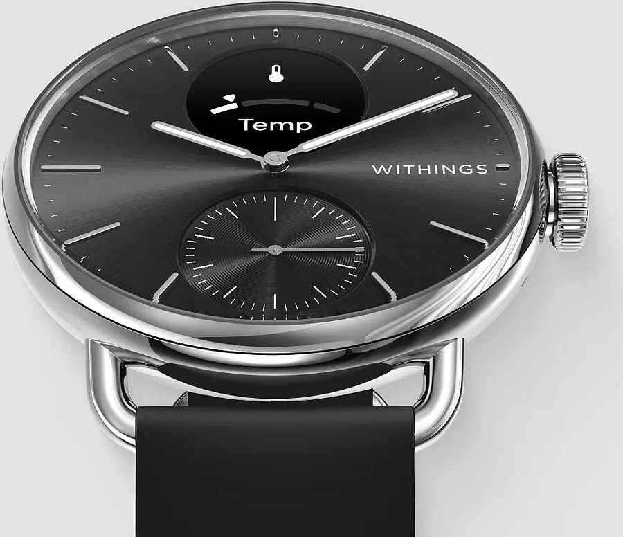 Withings ScanWatch 2 HWA10-MODEL 1-ALL-INT Unisex Watch • Clinically validated ECG • 35-day battery life