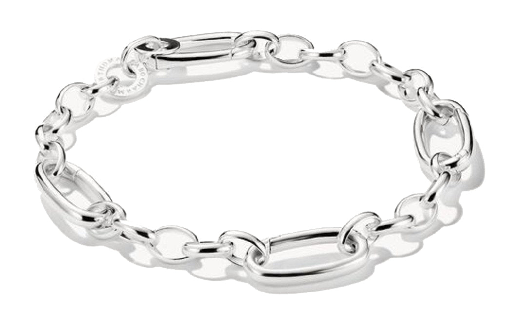 Charm bracelet with three connector links, made of silver - Thomas Sabo model: C1203-001-21-L15