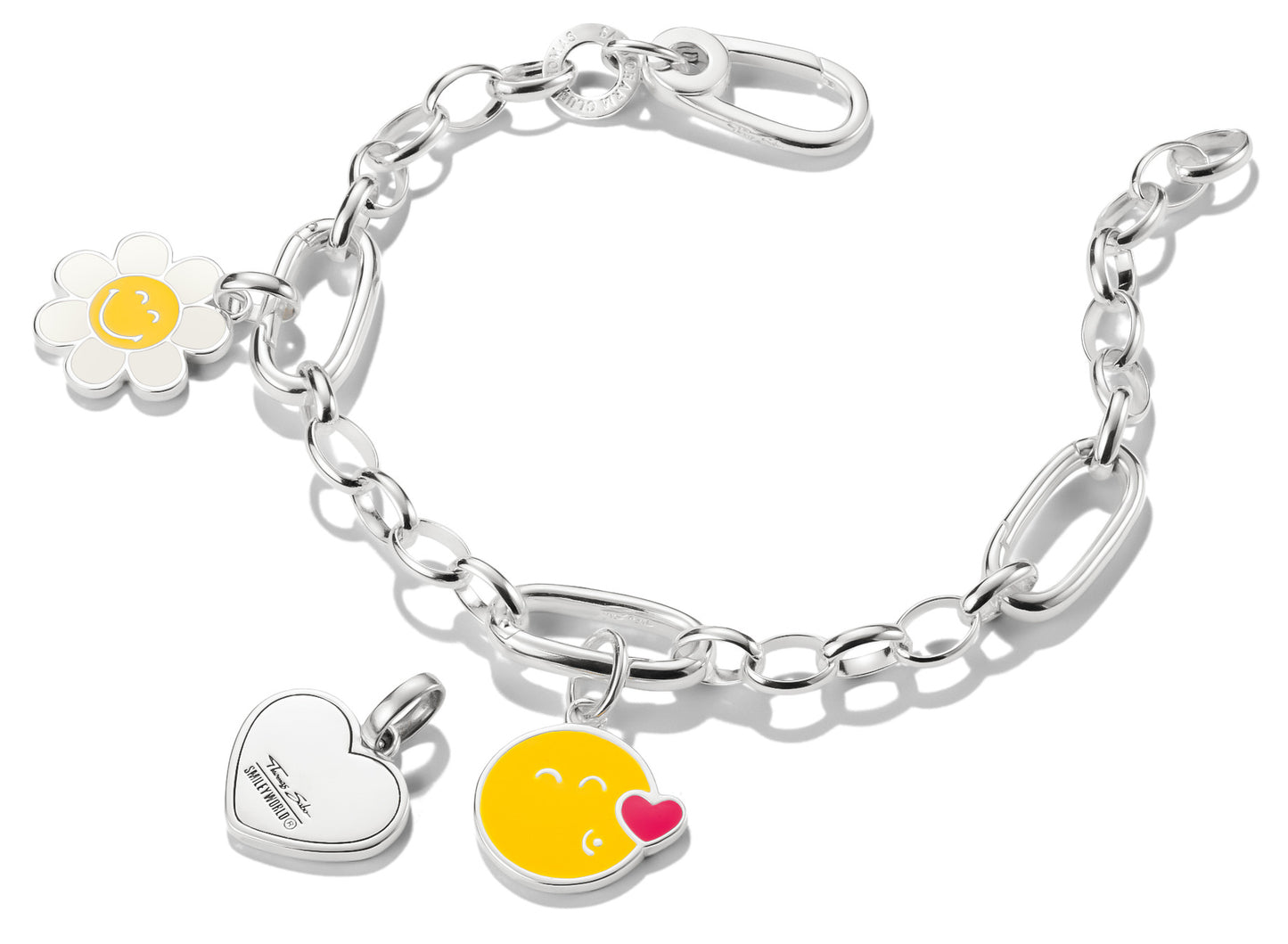 Thomas Sabo SMILEYWORLD® Heart Charm-Anhänger Connect Silber