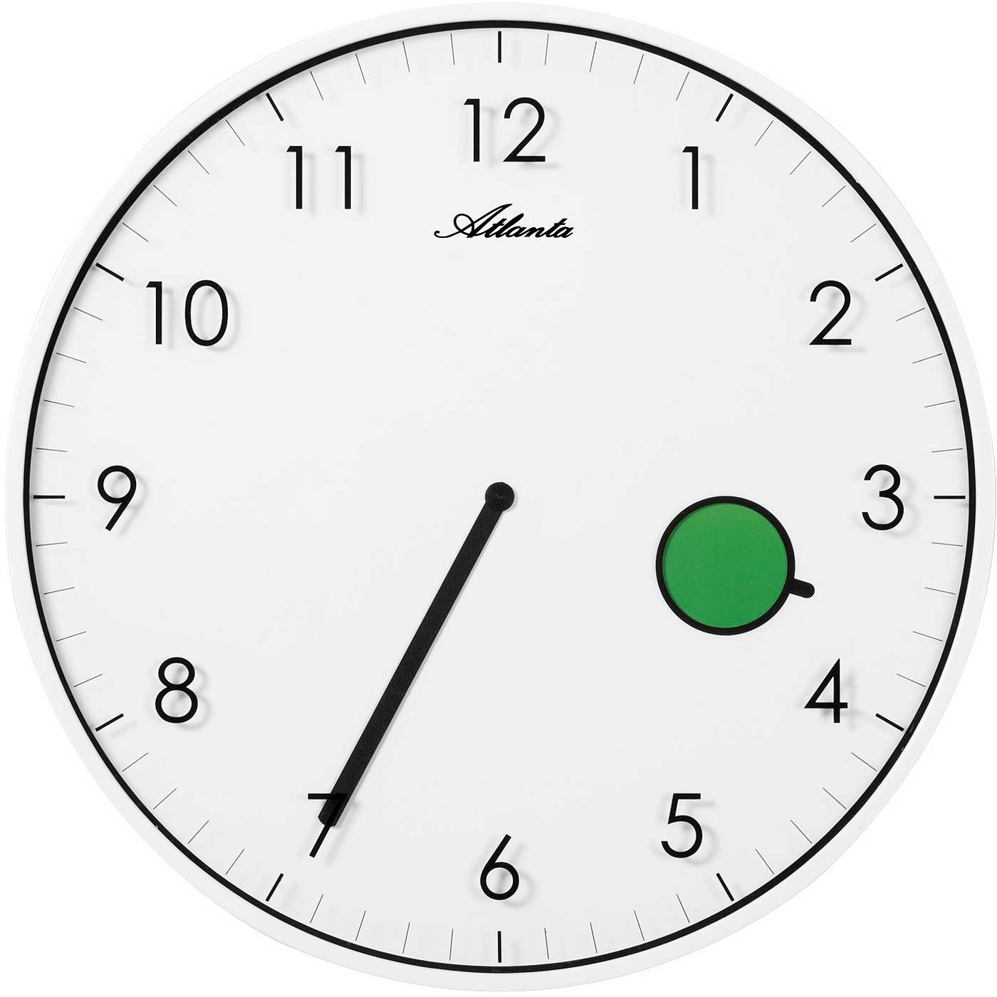 Atlanta Wanduhr 25x25x1,5 cm Metall • Geräuschlos • Modern