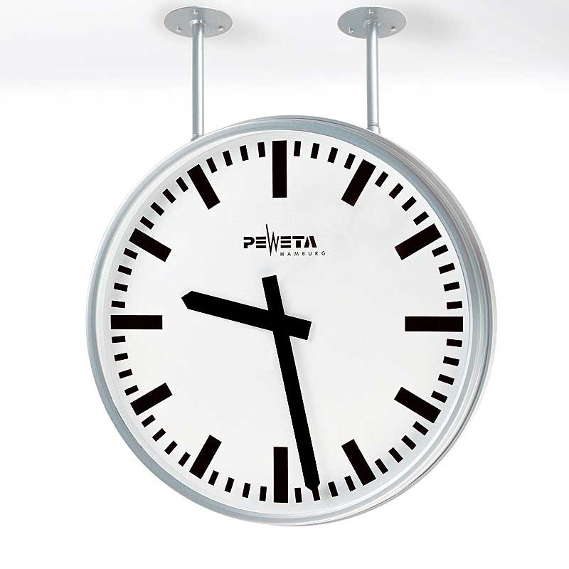 Peweta Wall Clock 54.6 cm Ø Metal • Radio-Controlled • Made in Germany