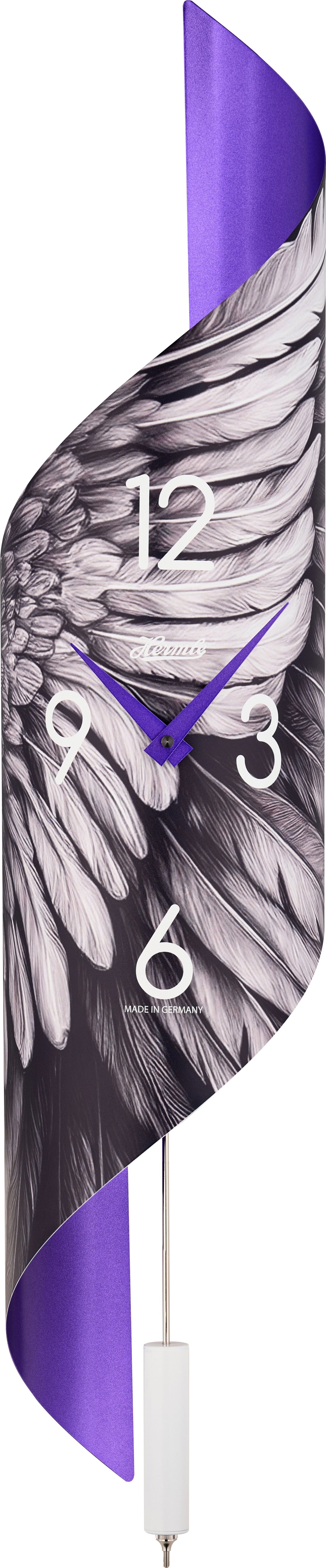 Hermle Wall Clock 67x15x16.5 cm Metal • Precise Quartz Movement • Elegant Pendulum Design