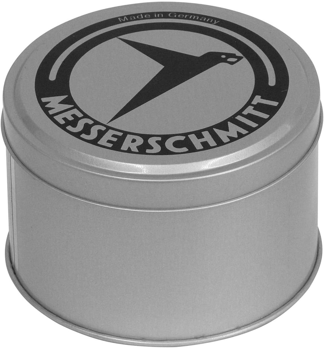 Herrenuhr, Quarz-Fliegeruhr aus Edelstahl - Weißes Zifferblatt - Messerschmitt Modell: ME-LUMINOVA