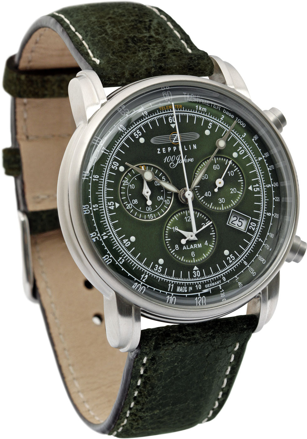 Zeppelin 100 Jahre Zeppelin 8680-4 Herrenuhr • Made in Germany • Historisches Flieger-Design