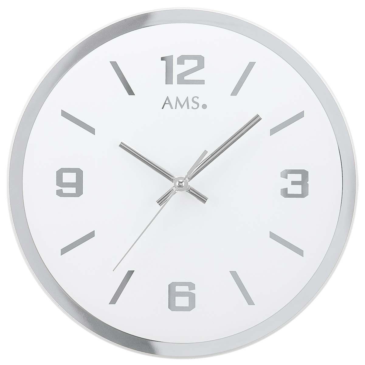 Wanduhr modern Durchmesser: 27 cm - AMS Modell: 9322