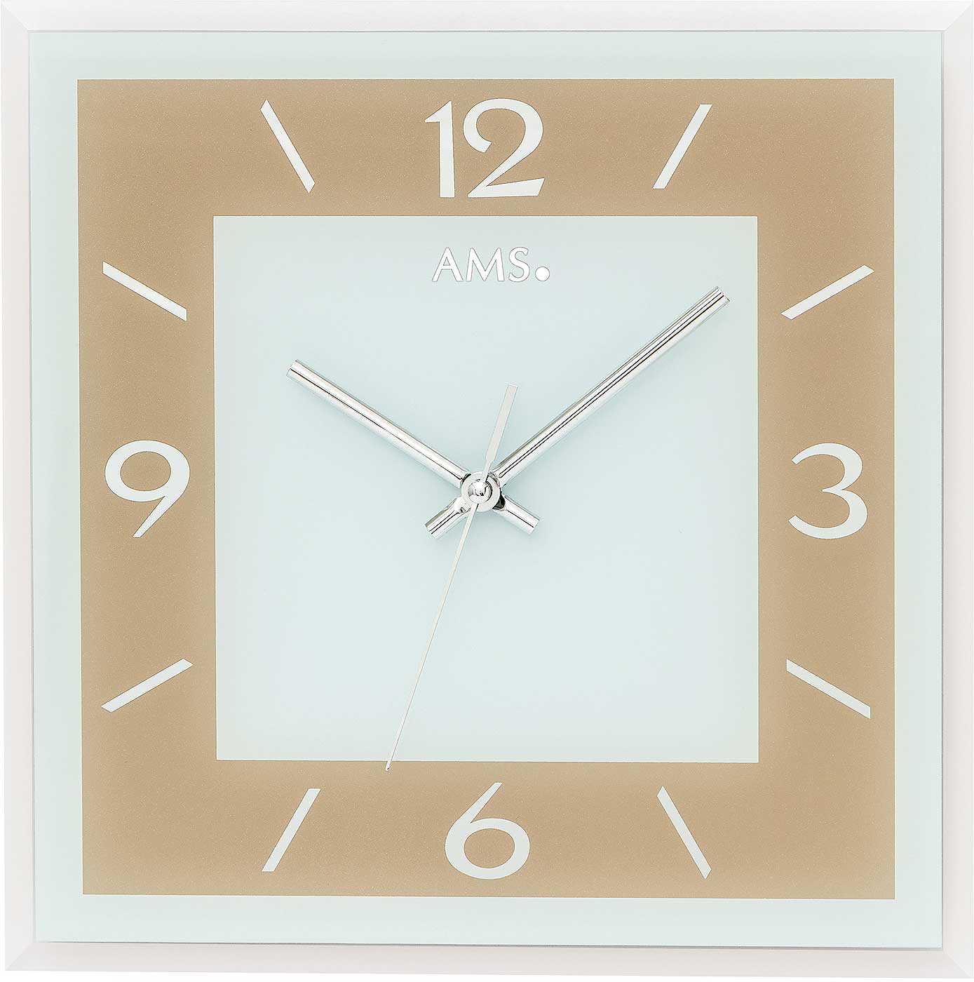 Wanduhr modern 30 x 30 x 3 cm - AMS Modell: 9574