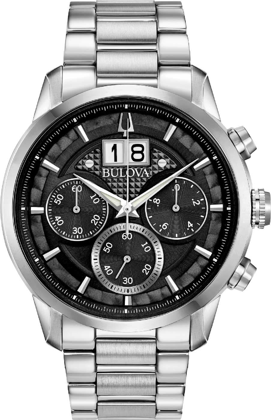 Bulova Sutton 96B319 Herrenuhr • High-Performance Quarz • Großdatum