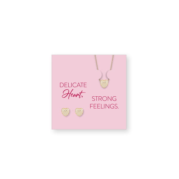 Schmuck-Set aus Edelstahl - Herz - BERING Modell: 468-768-Gold