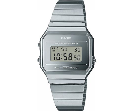 Casio Vintage A700WEV-7AEF Uhr • Ultraflaches Design • Milanaise-Armband