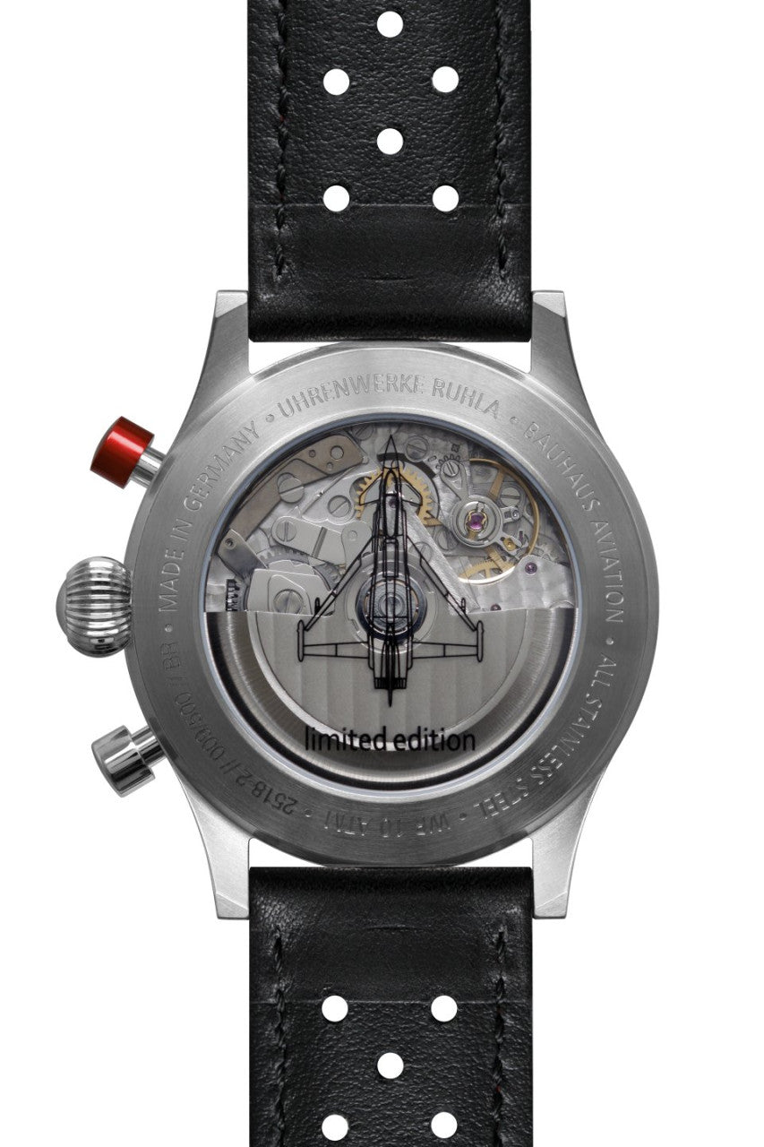 Bauhaus Aviation 2518-2 Herrenuhr • Automatik Chronograph • Made in Germany