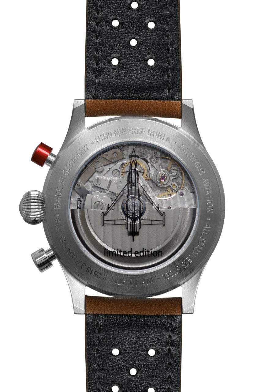 Herrenuhr, Automatik aus Edelstahl - Blaues Zifferblatt - Bauhaus Modell: 25183