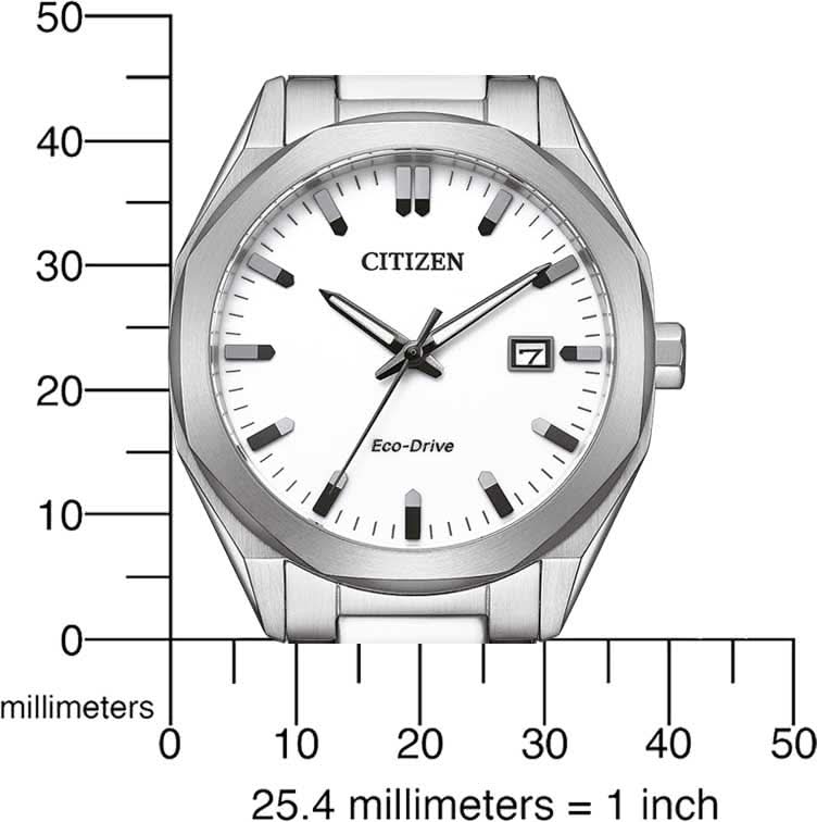 Citizen BM7620-83A Men's Watch • Eco-Drive • 10 Bar Water Resistant