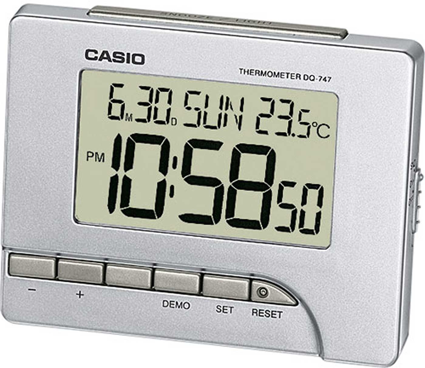 Casio Digital Alarm Clock 9.6 cm Height Plastic • Digital Display • Snooze Function