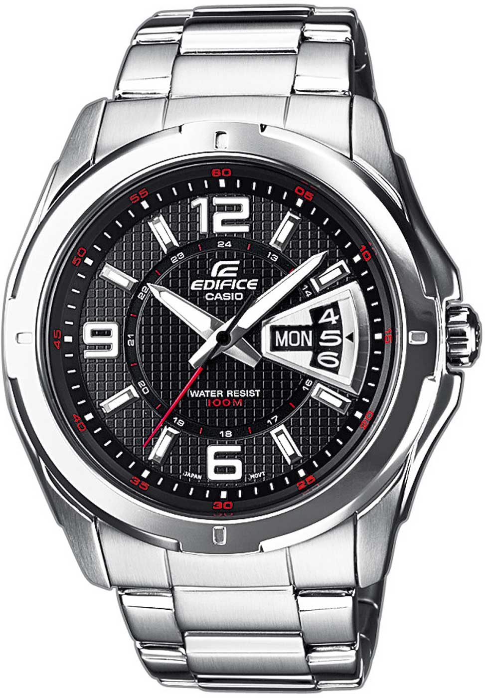 Casio Edifice EF-129D-1AVEF Uhr • Edelstahl • 10 Bar Wasserdicht