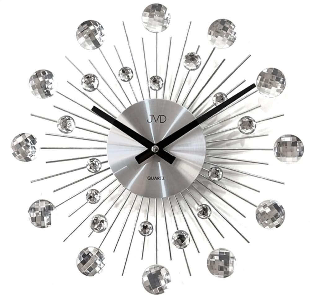 JVD Wanduhr 35x35 cm Metall • Edles Design • Zuverlässiges Quarzwerk