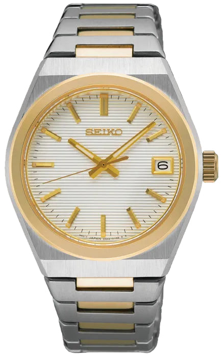 Seiko Klassik SUR578P1 Uhr • Saphirglas • Goldene Eleganz