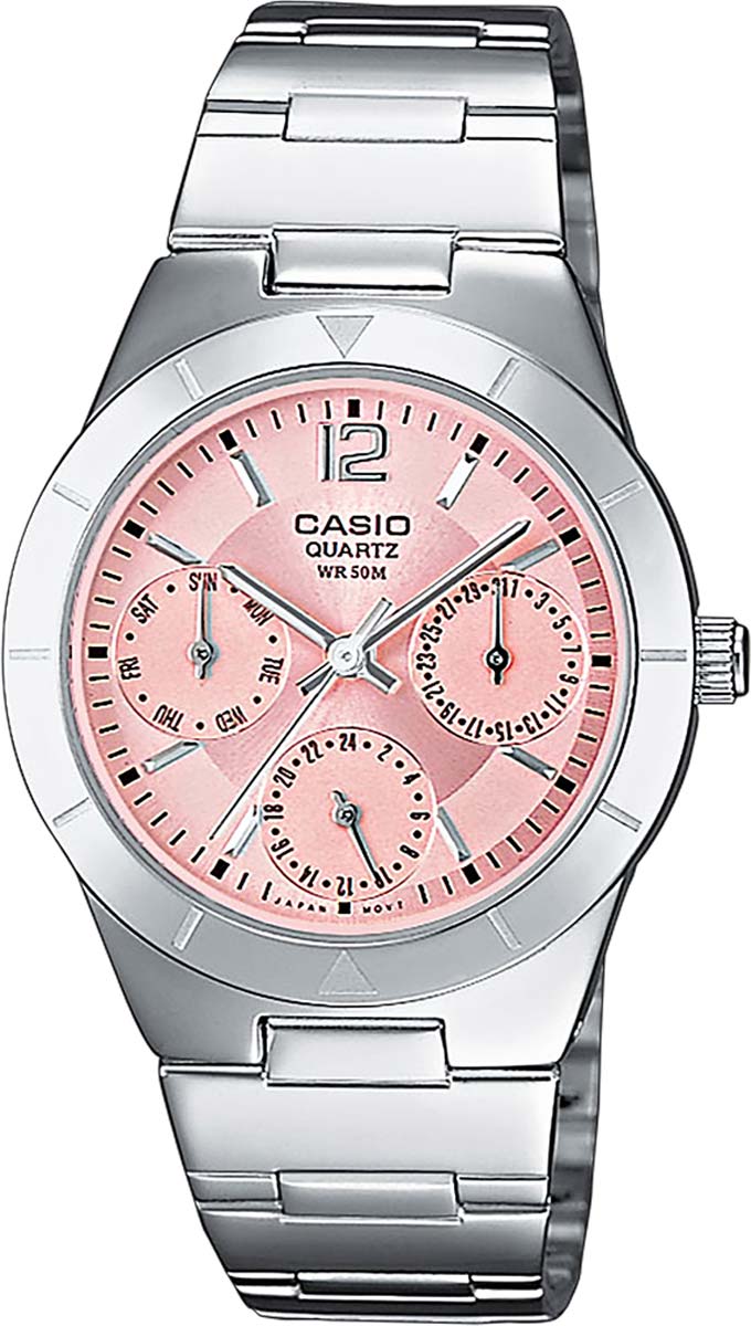 Casio Collection LTP-2069D-4AVEG Damenuhr • Elegantes Multi-Zifferblatt • Praktische Datumsanzeige
