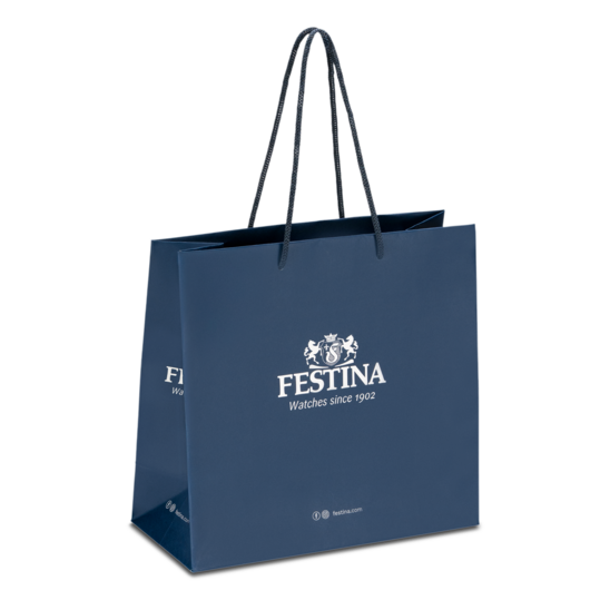 Festina Classics F20690/3 Herrenuhr • Präzises Quarzwerk • Blaues Lederarmband