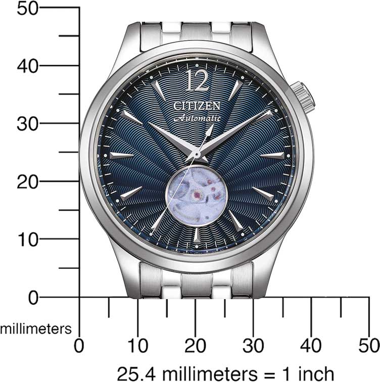 Citizen Mechanical NH9131-73L Uhr • Automatikantrieb • Open-Heart-Zifferblatt