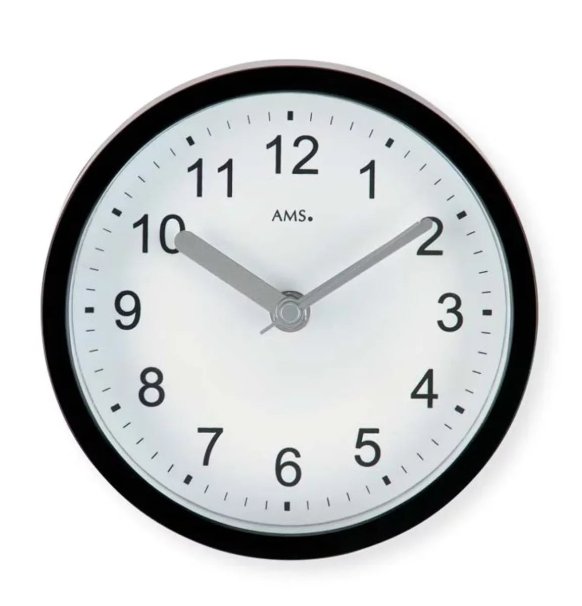 AMS Wall Clock 16x16x5 cm Plastic • Radio Controlled • Ideal for the Bathroom