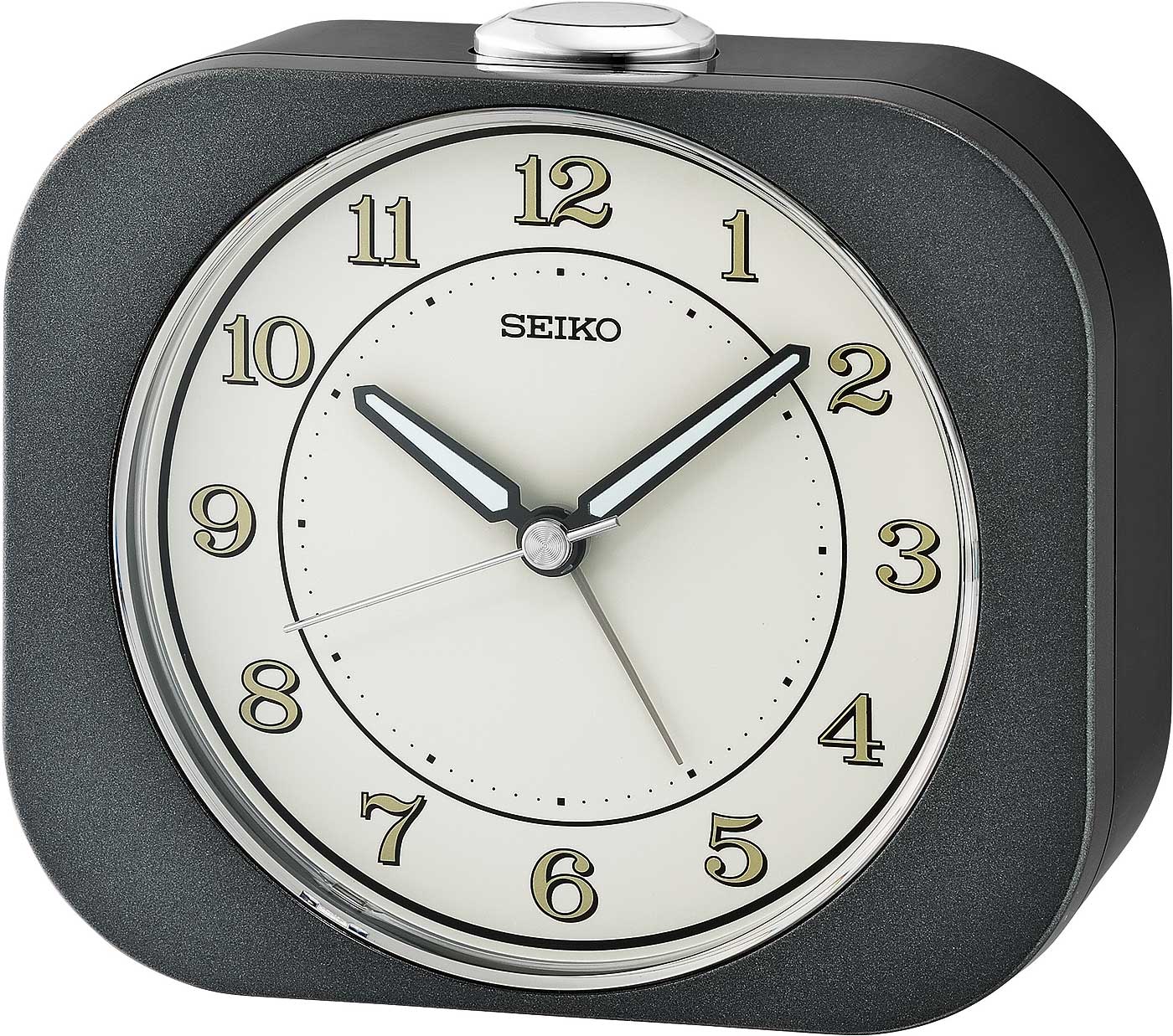 Seiko Modern Alarm Clock 9.9 cm Plastic • Silent sweep second hand • With snooze