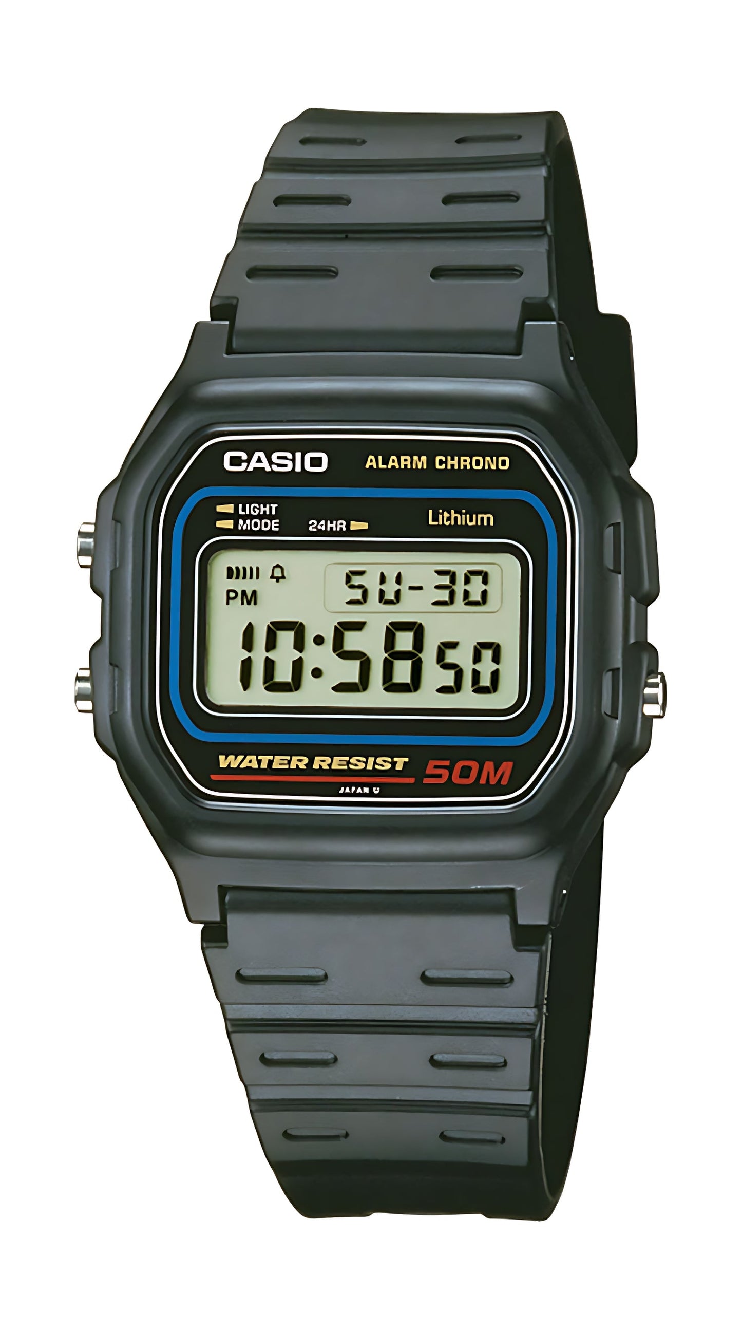 Casio Collection W-59-1VQES Men's Watch • Iconic Retro Design • 5 Bar Water Resistance