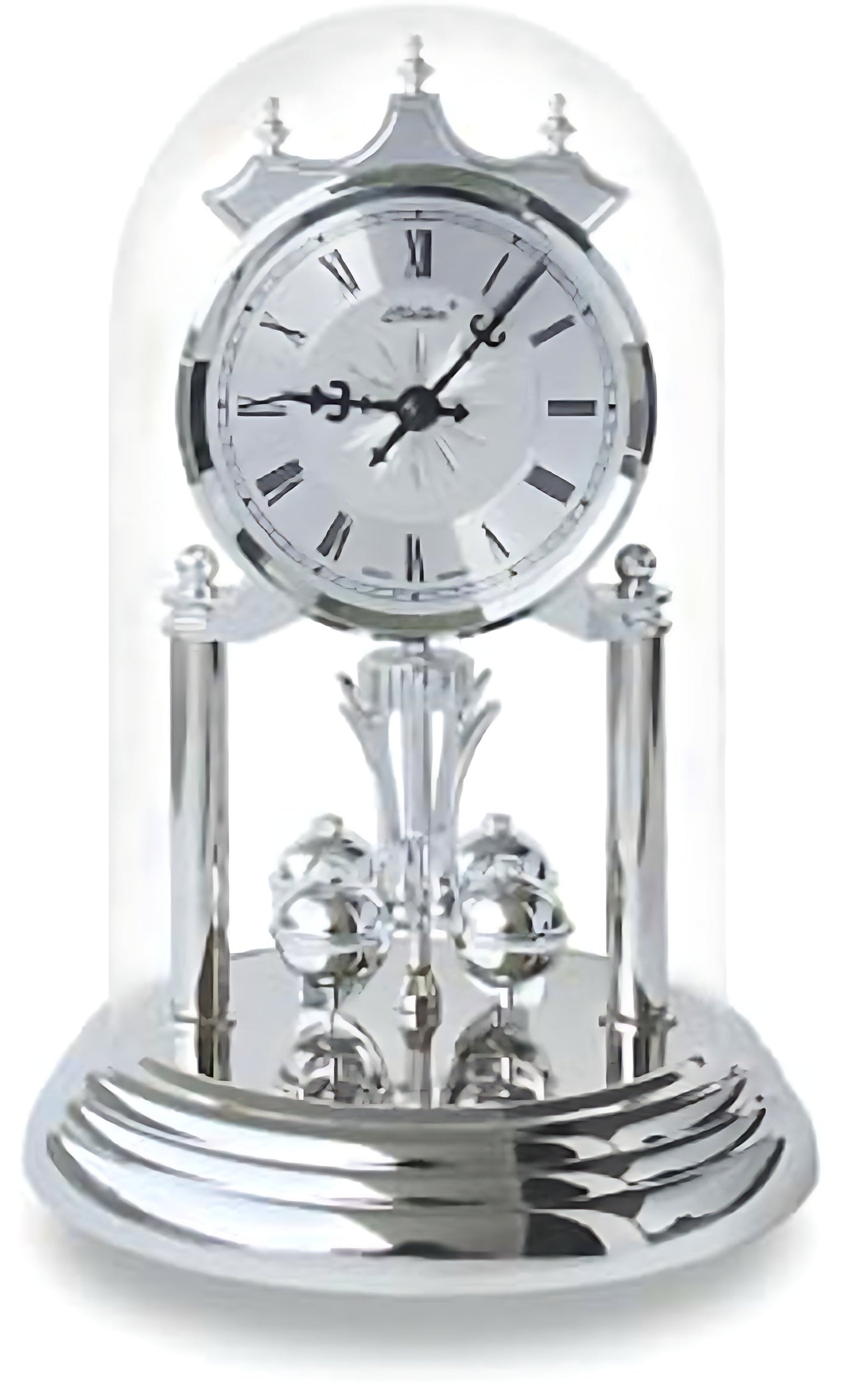 Haller Tischuhr 23x15 cm Metall • Elegantes Design • Westminster-Schlagwerk