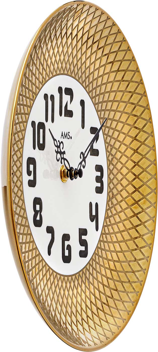 Wanduhr modern Gehäusedurchmesser 27 cm - AMS Modell: 9615