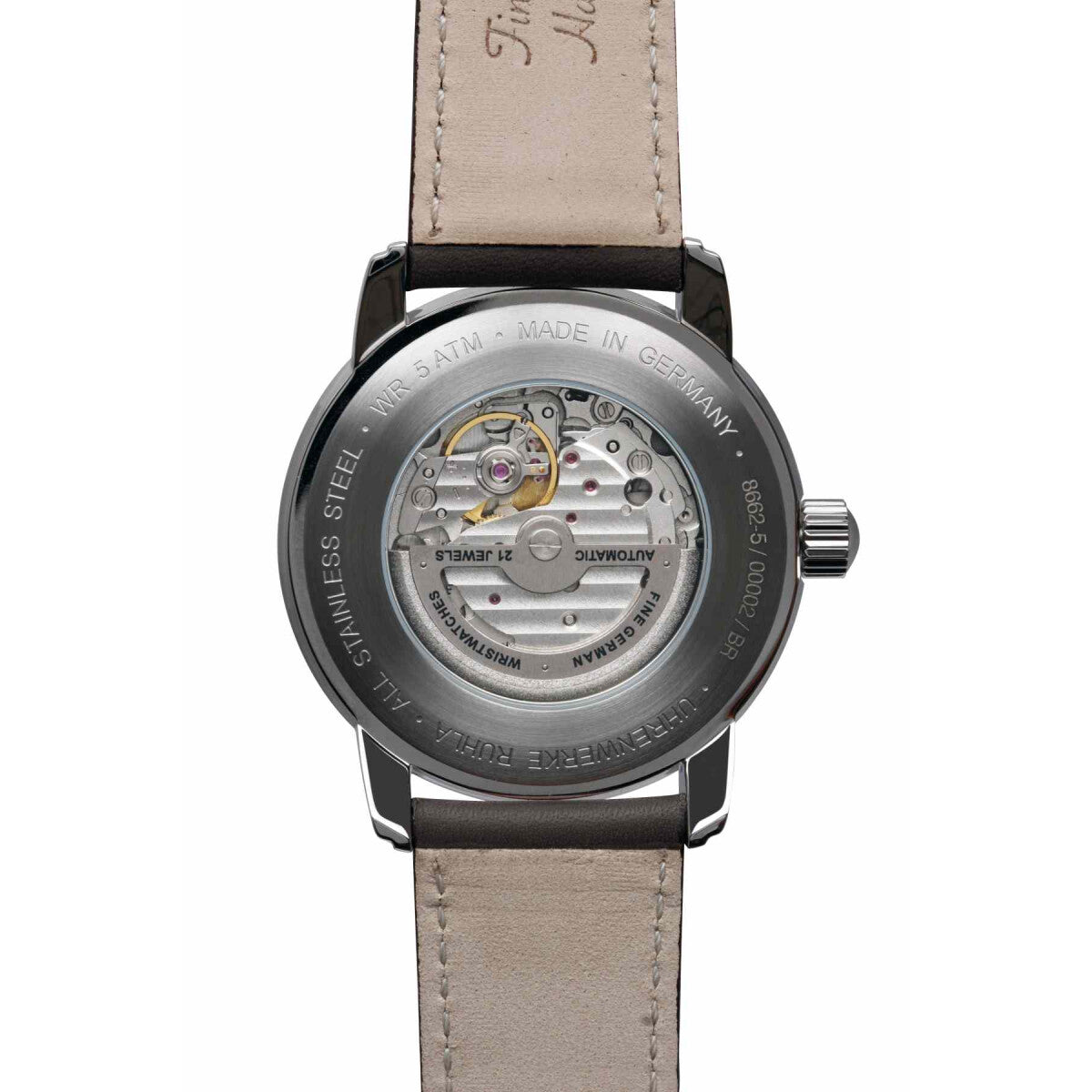 Herrenuhr, Automatikuhr aus Edelstahl - Beiges Zifferblatt - Zeppelin Modell: 8662-5