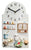 Terrastudio Wanduhr 31x18 cm Keramik • Nostalgisches Design • Präzises Quarzwerk