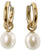 Creole Hoop Earrings with Pearl Pendant - Boccia Jewelry Model: 05068-02