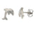 Titanium Stud Earrings, Dolphin - Boccia Jewelry Model: 05090-01