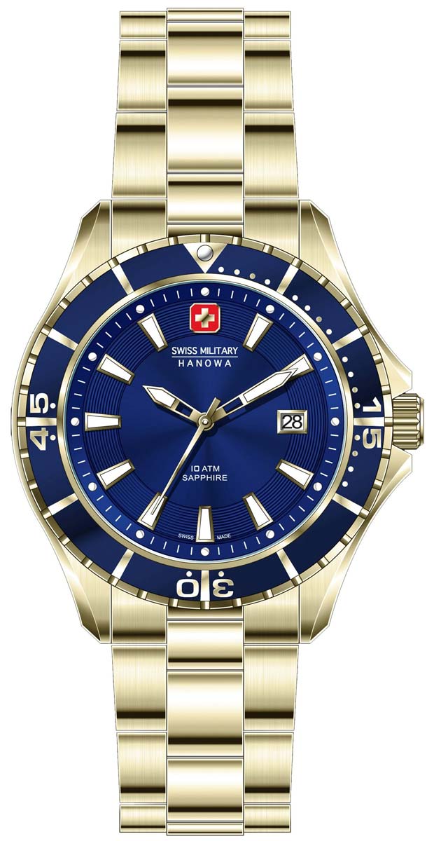 Swiss Military by Hanowa Nautila 06-5296.02.003 Unisex Uhr • Swiss Made Quarzwerk • Saphirglas