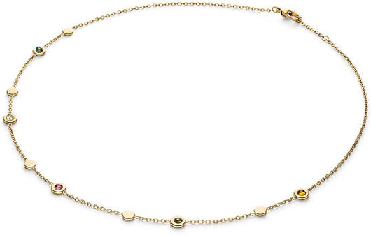 Collier bunte Turmalinen Zargenfassung Boccia Jewelry Modell: 08055-02