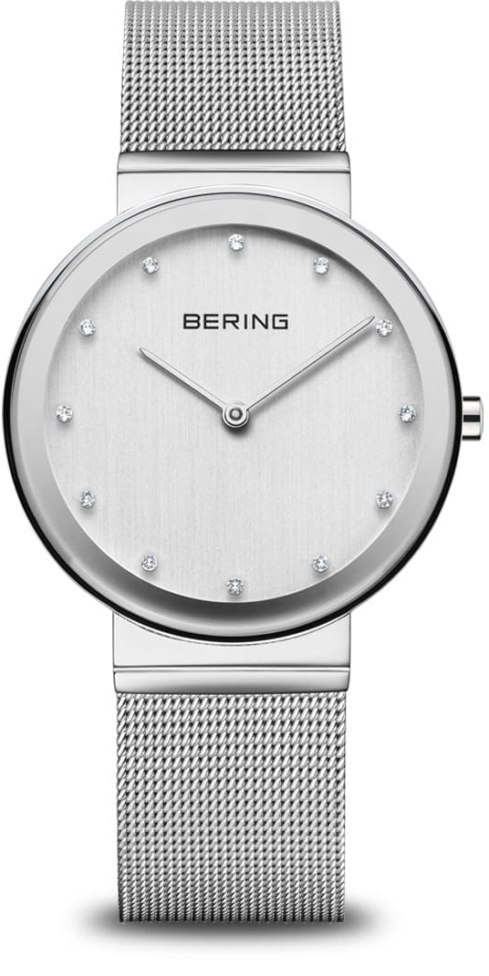Bering Classic 10135-000 Damenuhr • Kratzfestes Saphirglas • Feines Milanaise-Armband