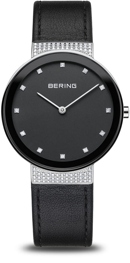 Bering Classic 10135-4025 Damenuhr • Kratzfestes Saphirglas • Feines Milanaise-Armband