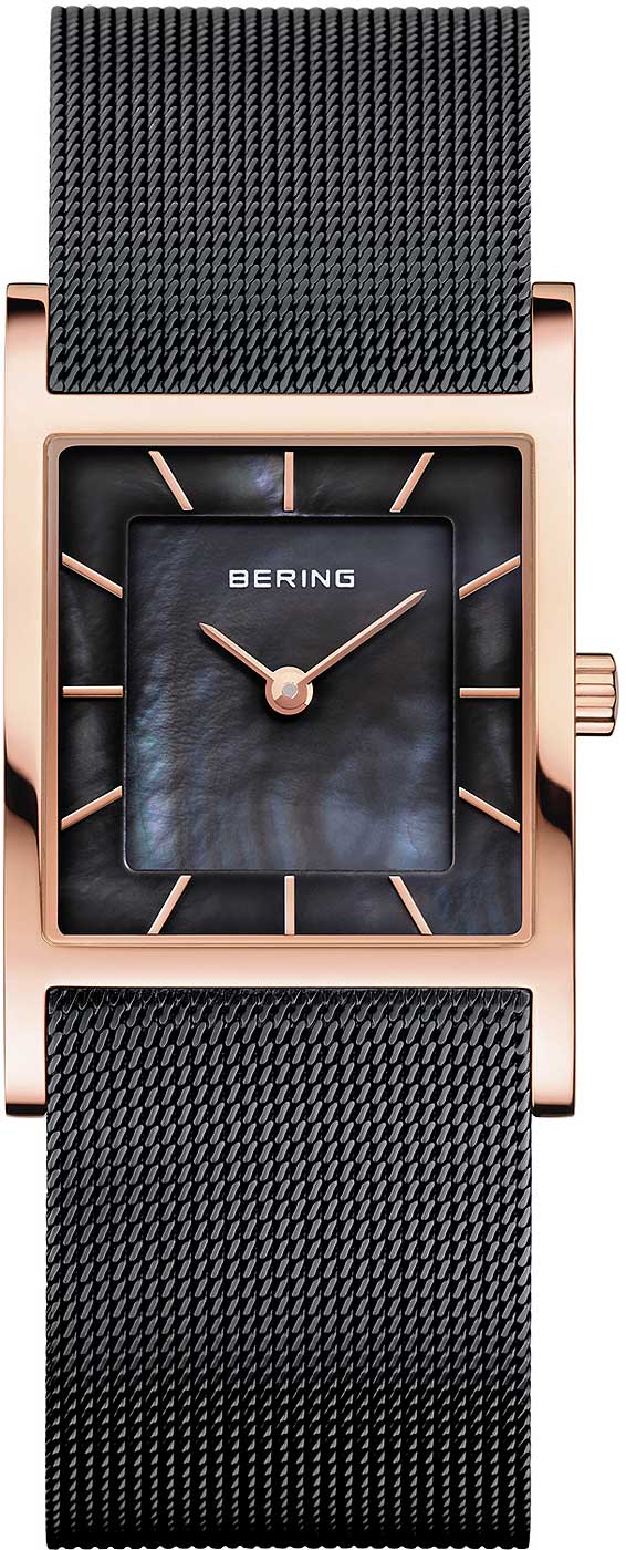 Bering Classic 10426-166-S Damenuhr • Kratzfestes Saphirglas • Feines Milanaise-Armband