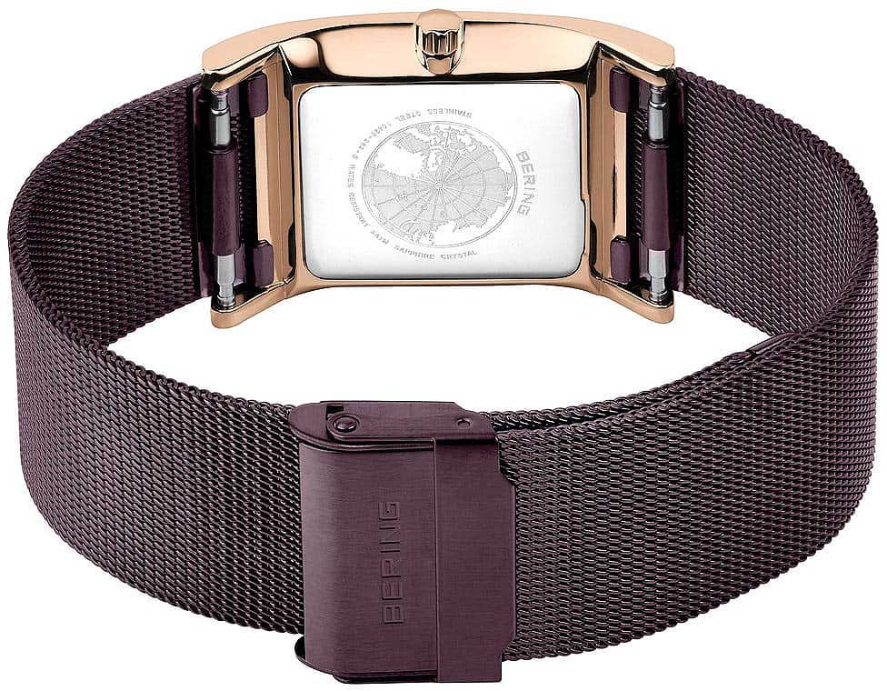 Bering Classic 10426-262-S Damenuhr • Kratzfestes Saphirglas • Braunes Perlmutt